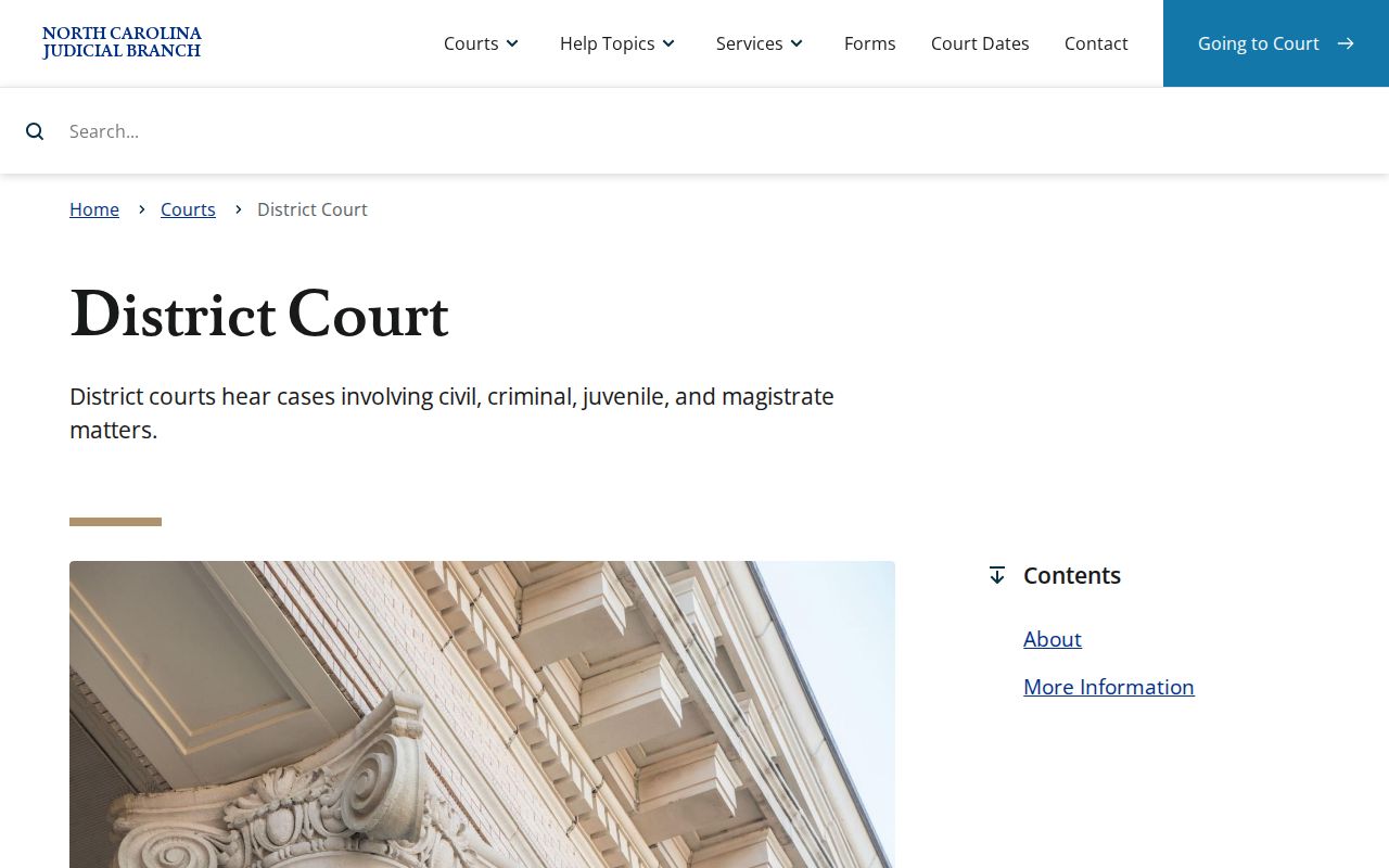 Gaston County criminal docket District Court jurisdiction source