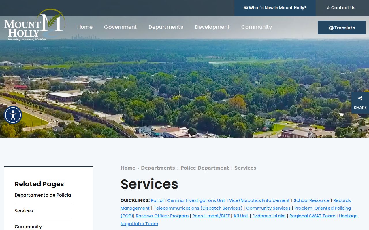 Mount Holly court docket police records service distinction